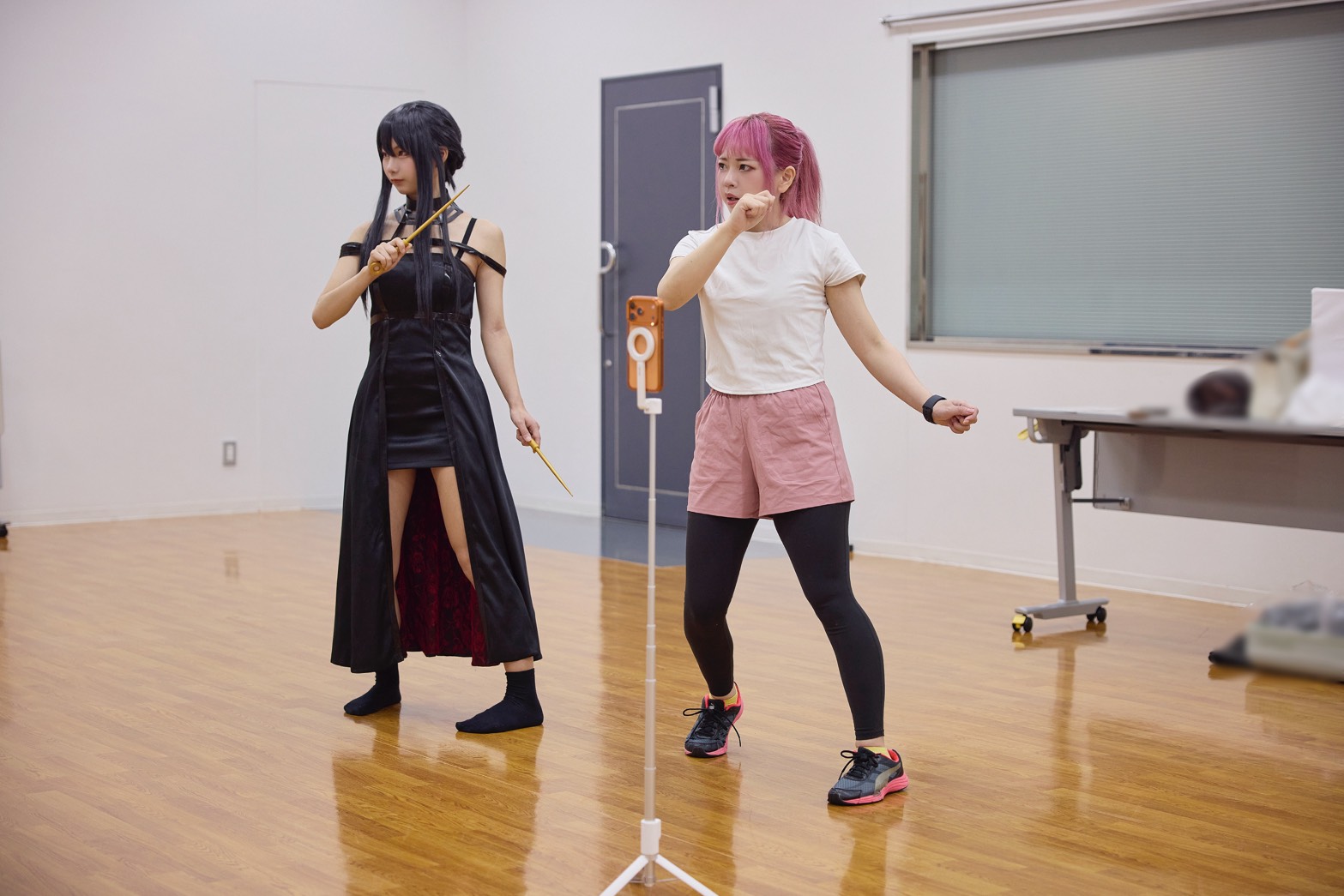 ポージング指導の様子